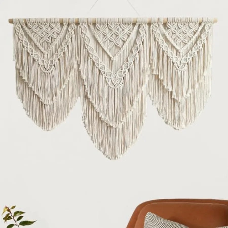 Handmade Boho Tapestry Macrame Wall Decor Art- Chic Bohemian