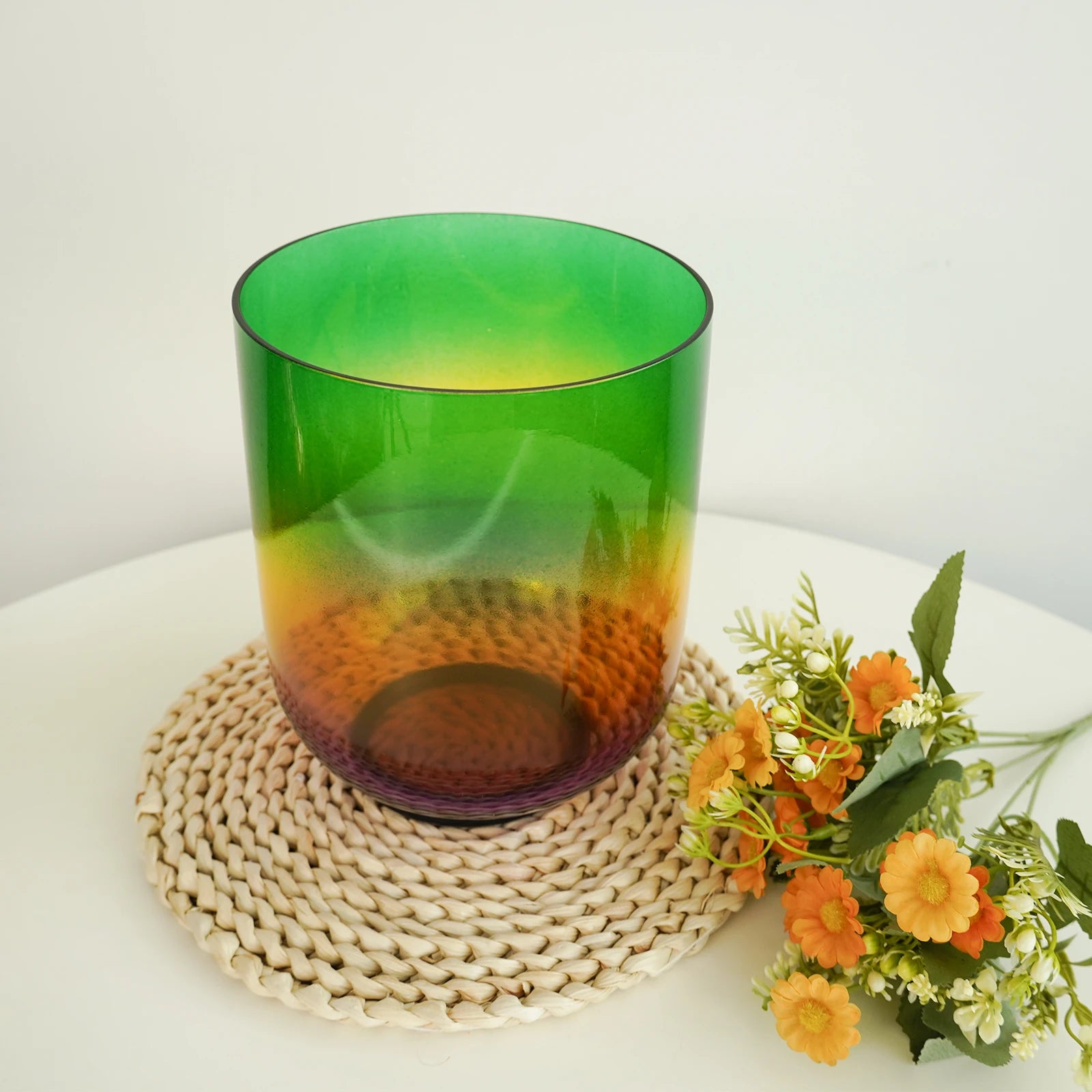 Hot Sale 6 Inch Rainbow Clear Quartz Sound Bowl for Yoga Meditation Sound Bath Therapy