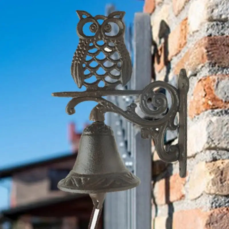 Door Bell Cast Iron Antique Country House Look, Loud Sound Weatherproof