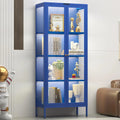 Glass Display Cabinet With Led Lights Shelves