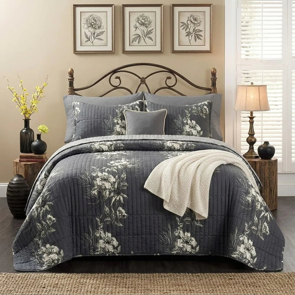 6 Pcs Printed Bedspread Set Luxury High Quality Quilt Set Quilting Thin Comforter Set All Season Use Local Warehouse