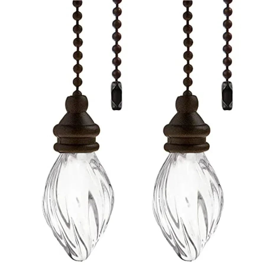 Ceiling Fan Pull Chains Ornaments 12 Inch Light Pull Chains with Acrylic Pendant