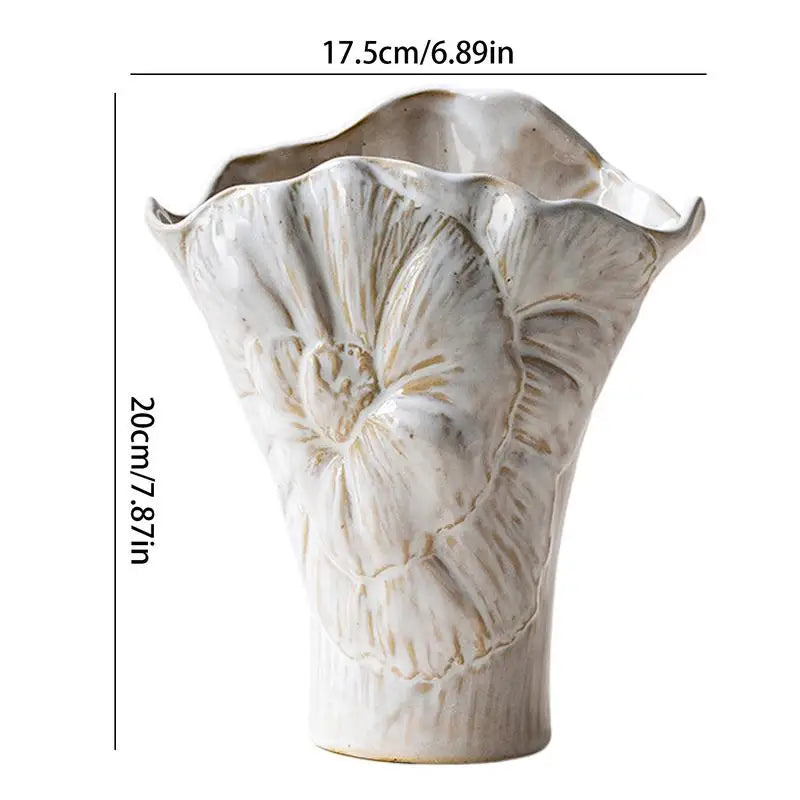 Ceramic Flower Hydroponic Vase