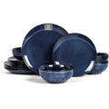 12-Piece Ceramic Dinnerware Set Dinner Plates Salad Plates and Cereal Bowls Dish Set for 4 Microwave Oven and Dishwasher Safe