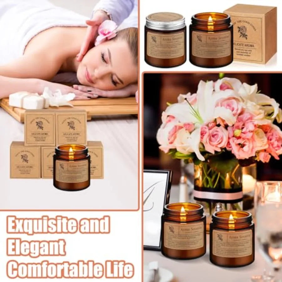 36 Pcs Scented Candles for Home Bulk Jar Candles Gift Set