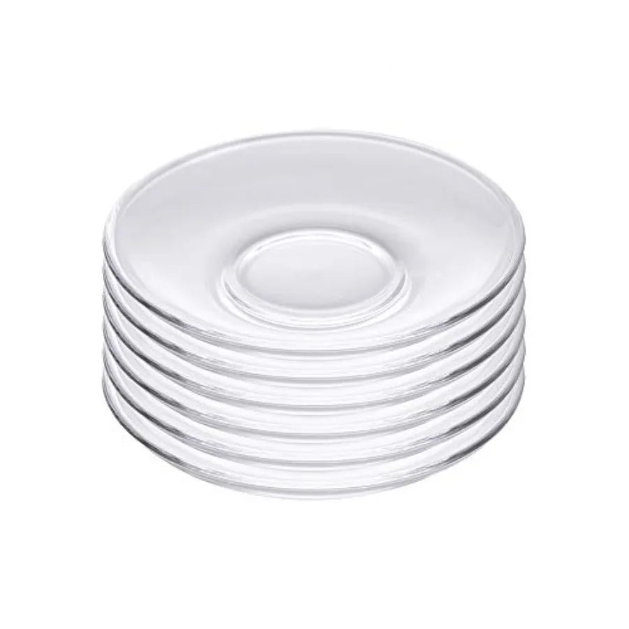 6pcs Clear Glass Plate,