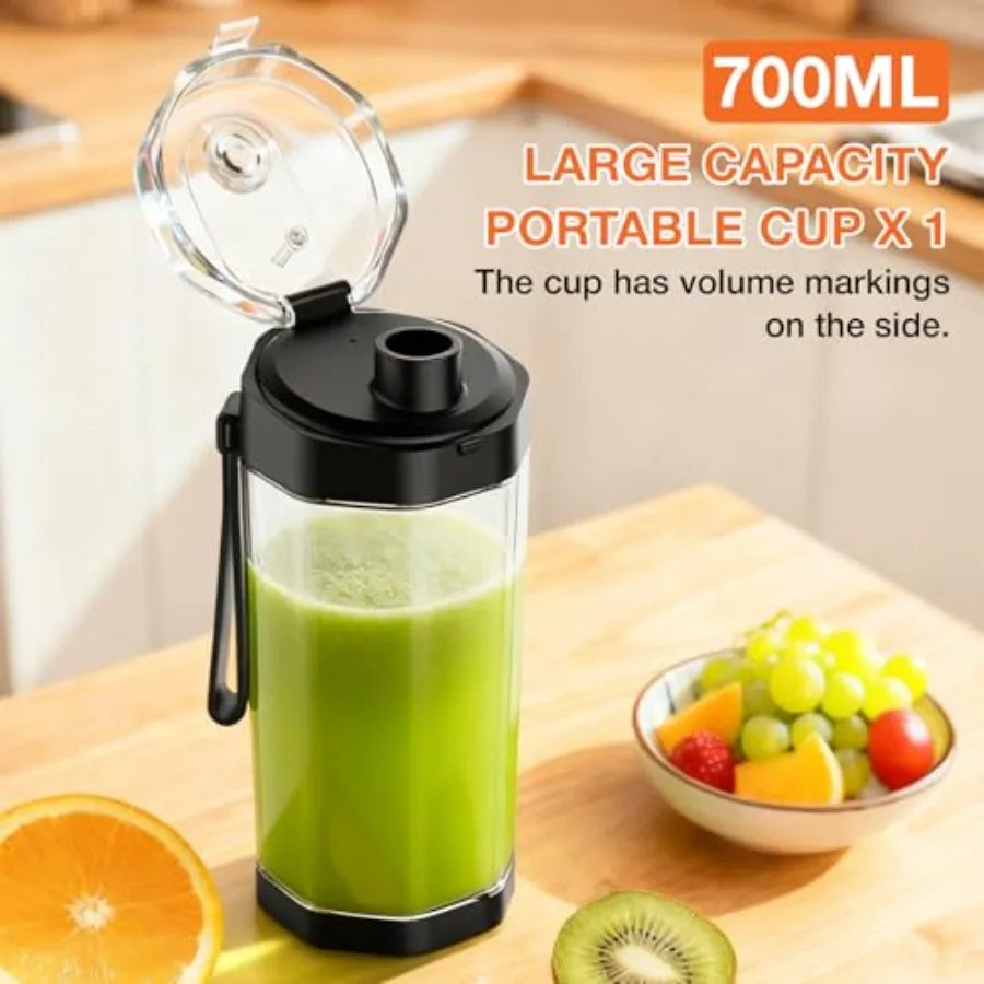 Personal Portable Blender for multi-use food, 24oz Large Capacity, BPA Free, Leakproof