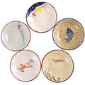 Japanese Retro Porcelain Side Dish Ceramic 5 pc set
