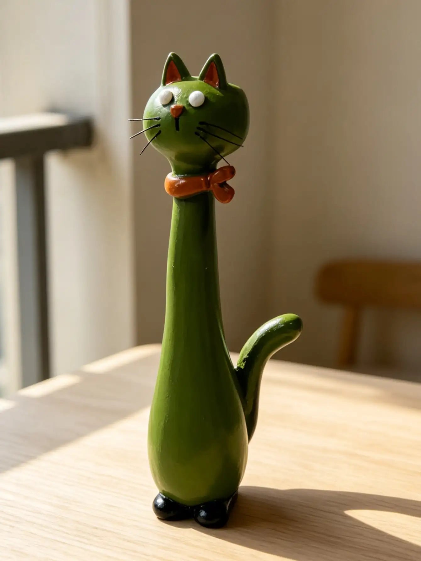 Cartoon Cat Shaped Resin Vase
