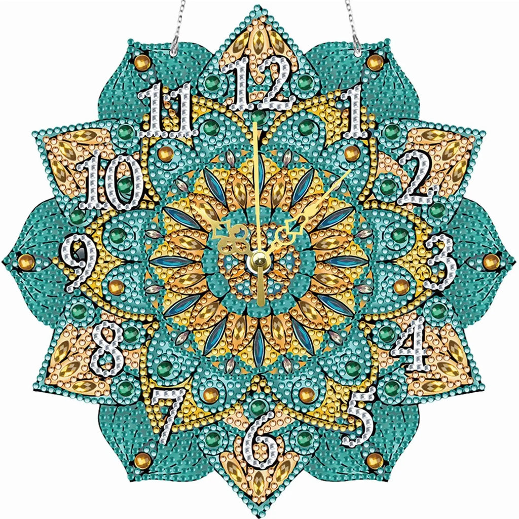 DIY Crystal Diamond Clock Kit 5D Diamond Art Mosaic Clock Paint by Number