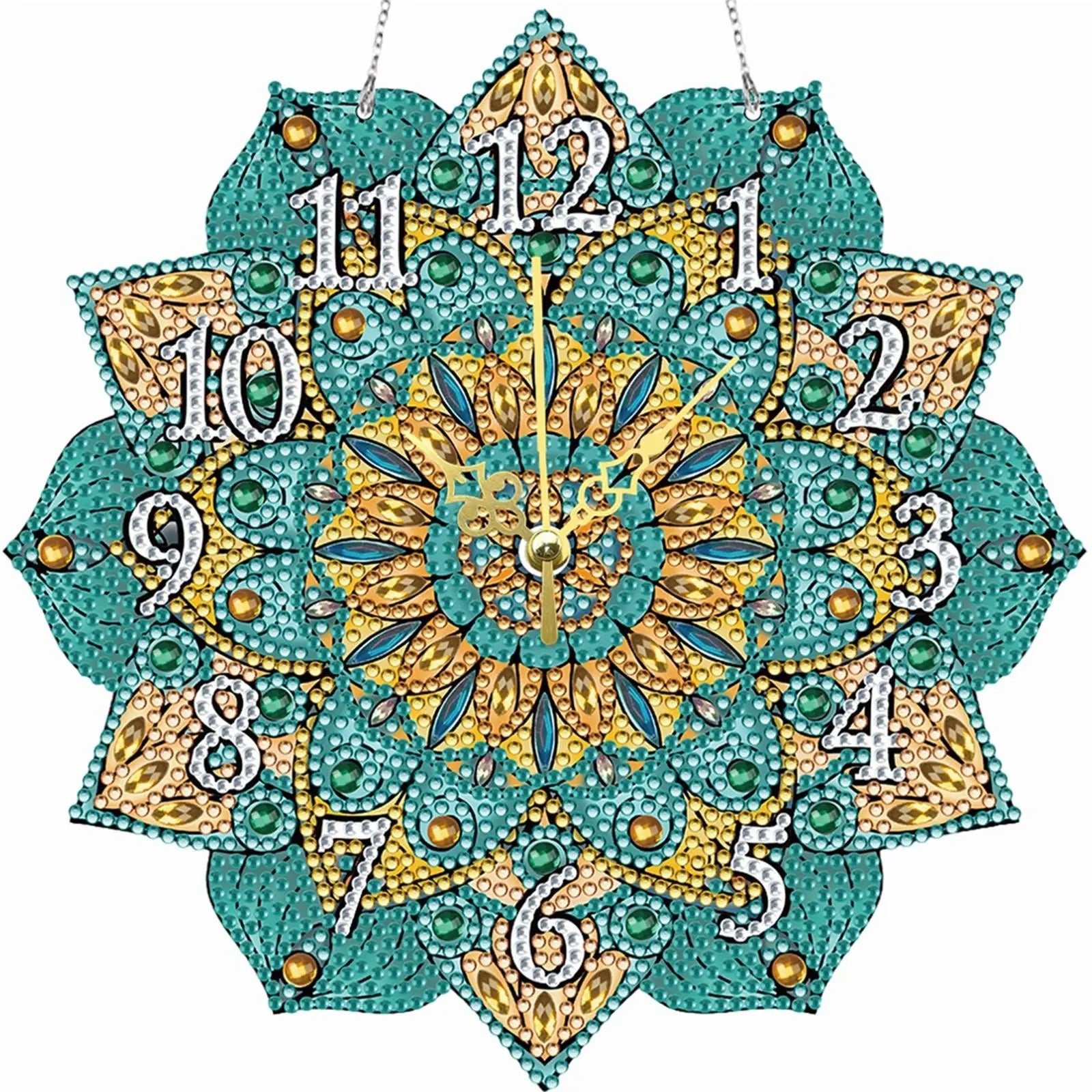 DIY Crystal Diamond Clock Kit 5D Diamond Art Mosaic Clock Paint by Number