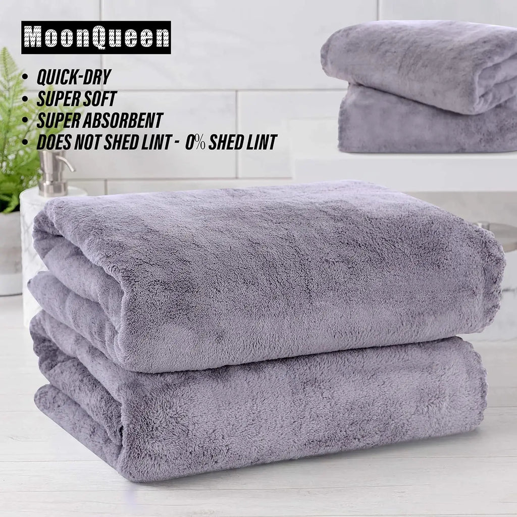 2 Pack Quick Dry Microfiber Towels for Bath, Gym, Travel, and Yoga