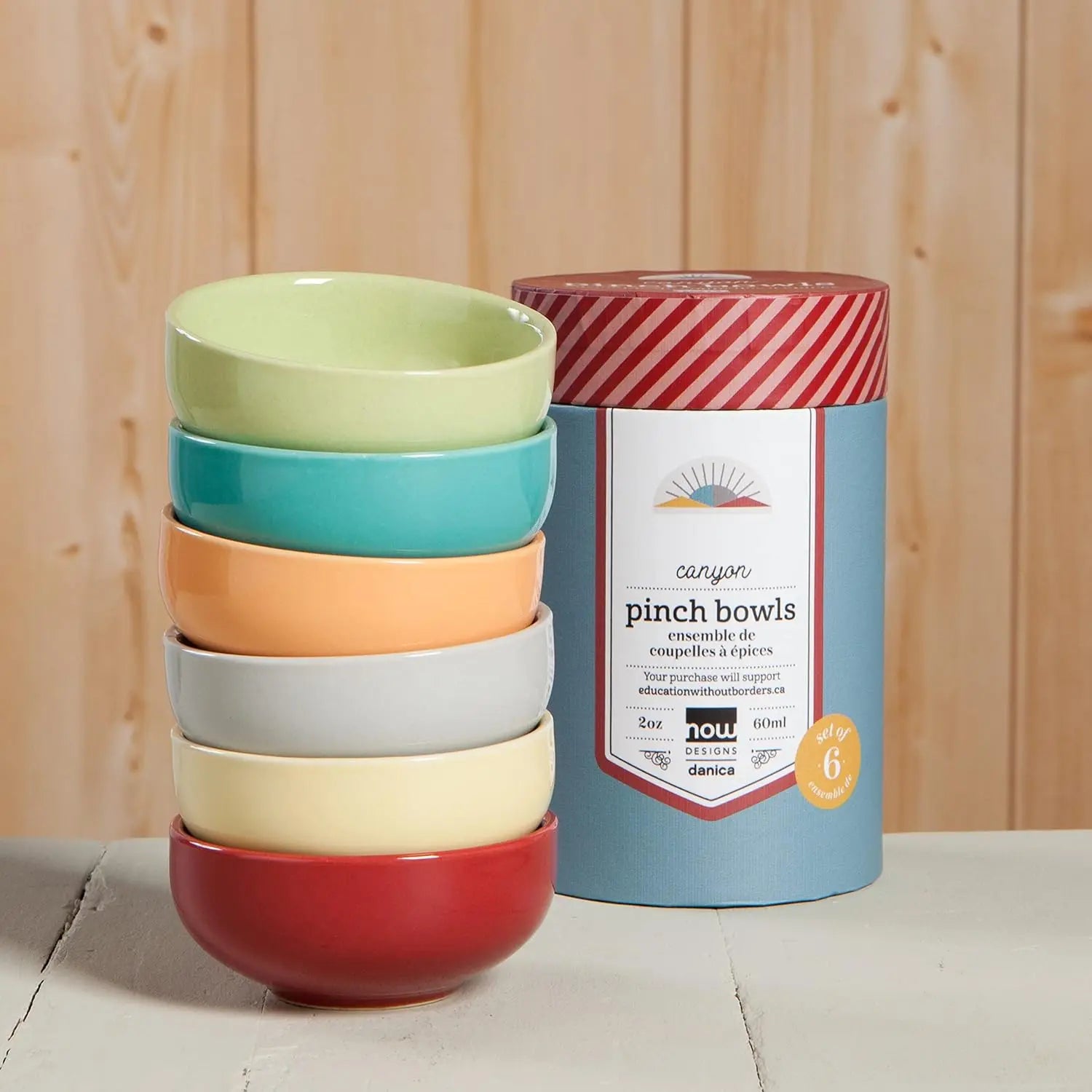 Ceramic Bowl Set of 6, 2 oz Mini Dishes for Dips and Condiments, Microwave & Dishwasher Safe