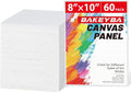 60 Pack 8x10 Canvas Boards for Painting, 100% Cotton  Acrylics, Oil, Watercolor