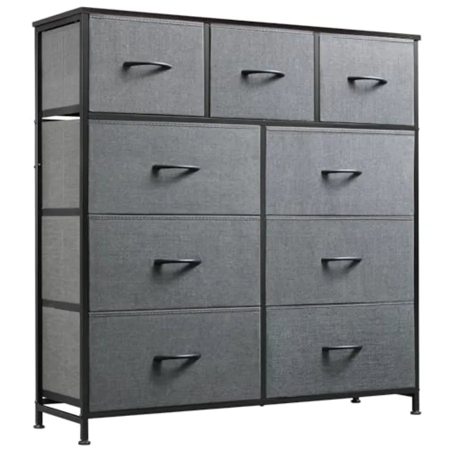 9-Drawer Dresser, Fabric Storage Tower