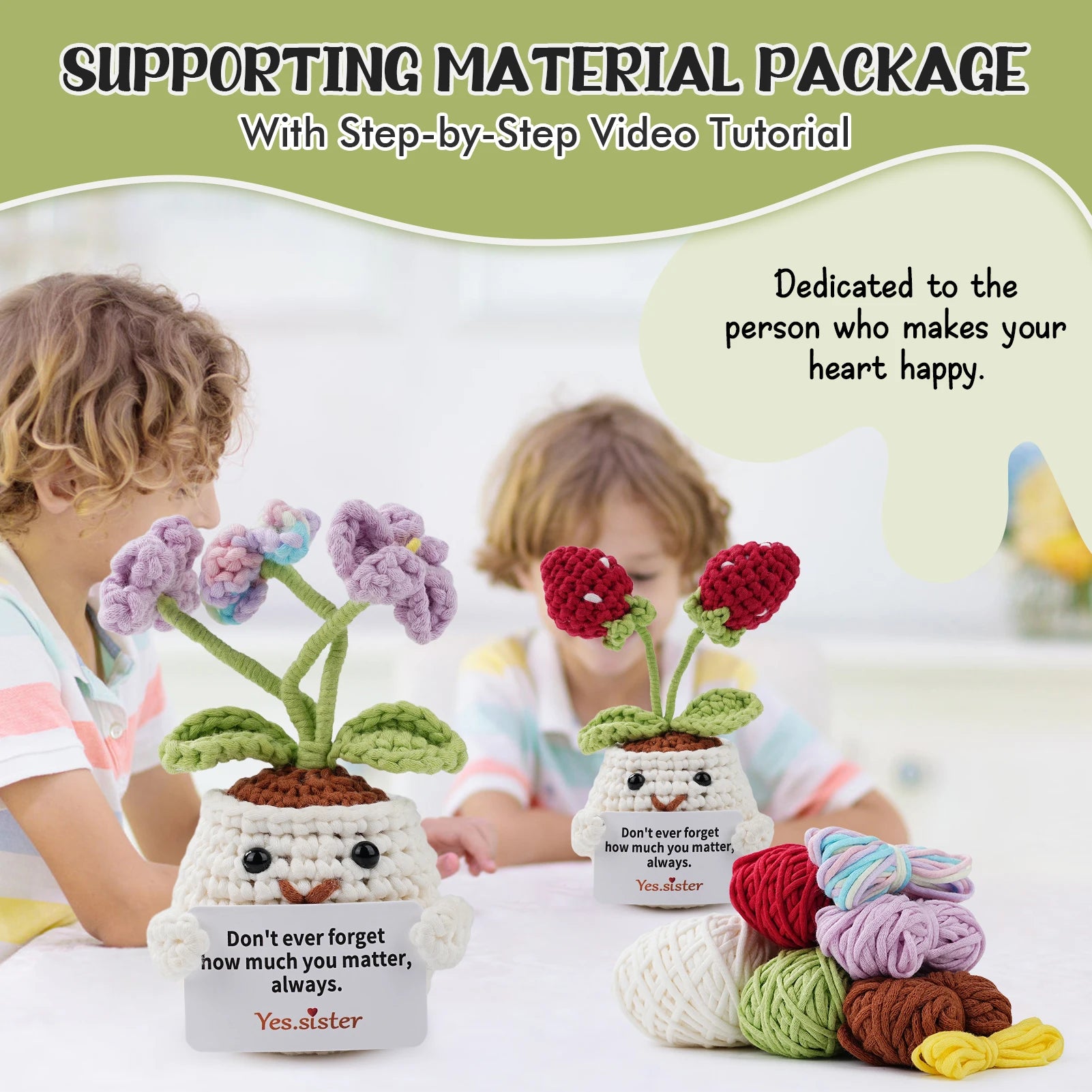 Beginner Crochet Kit Complete  Step-by-Step Video Tutorials for Adult Perfect for beginners