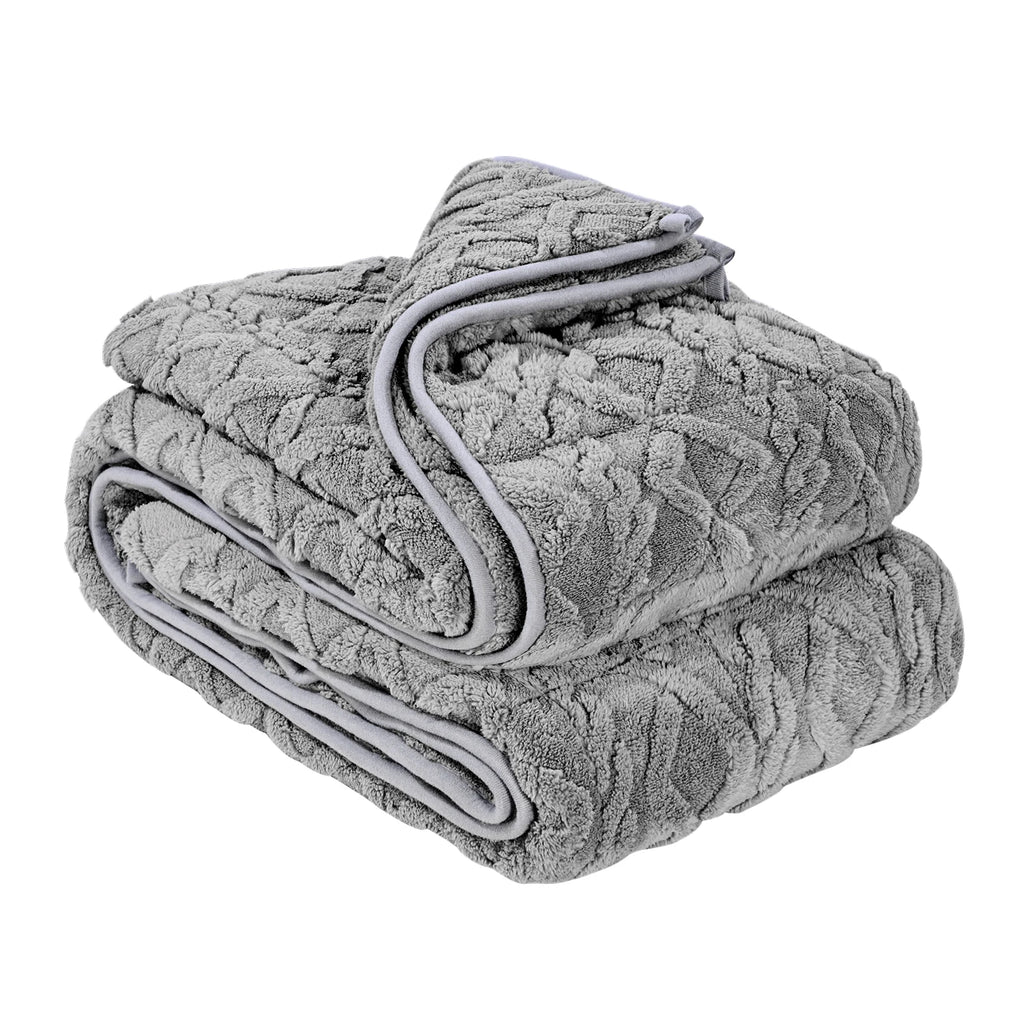 Weighted Blanket 20 lbs 60 x 80 in Queen Size Sherpa Fleece Blanket w/ Glass Beads for 200-250 lbs