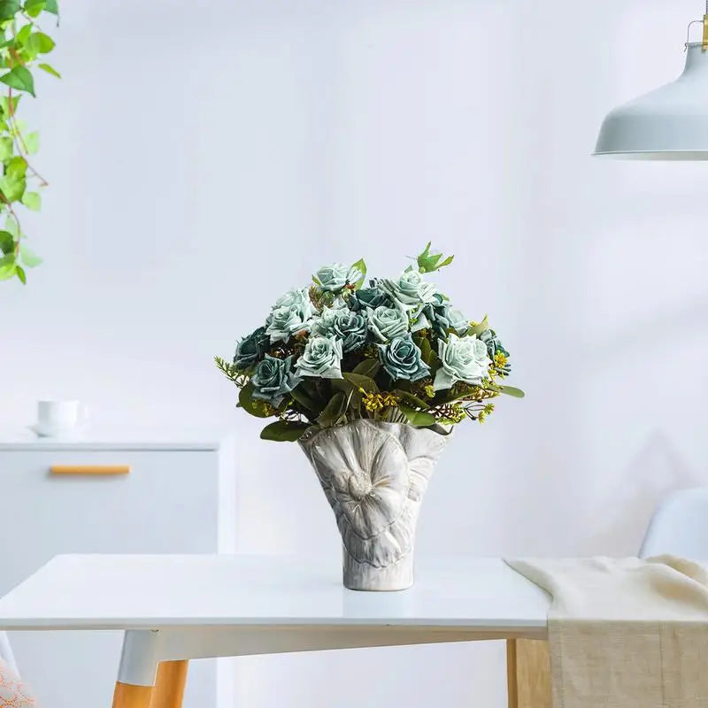 Ceramic Flower Hydroponic Vase
