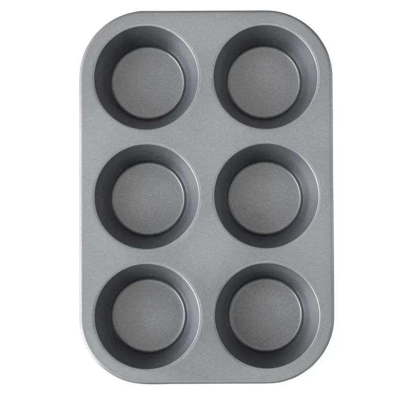 Non-Stick 12-Cup Muffin Pan Jumbo Cupcake Tin Durable Aluminized Steel Bakeware