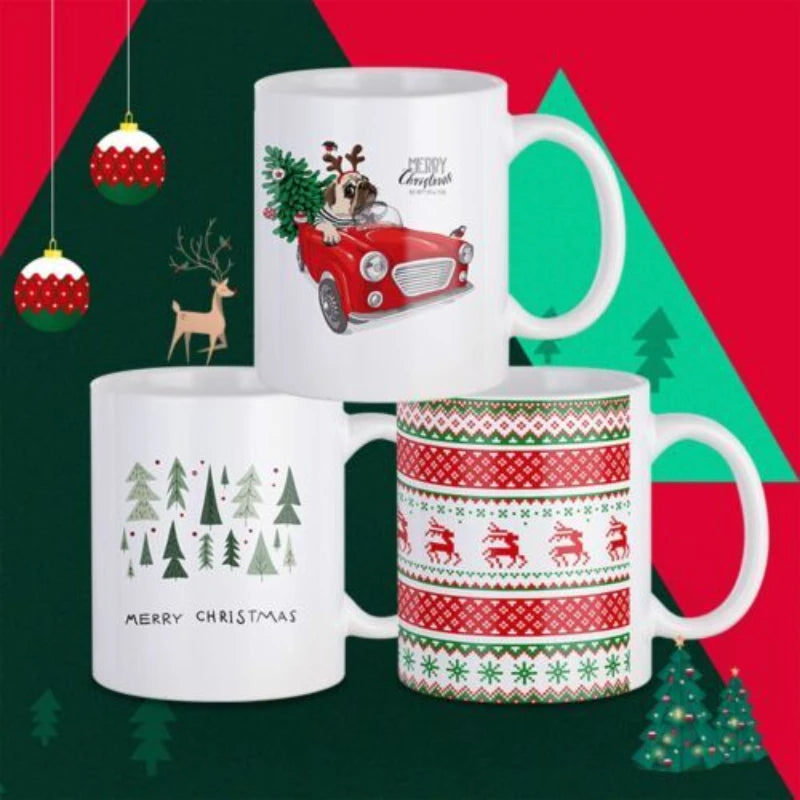 Sublimation Mugs Blank White Ceramic Sublimation Cups, 11 oz Set of 12