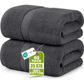 Jumbo Bath Sheet 2 Piece, 600 GSM 35x70 Inches, Absorbent Quick Dry Oversized Cotton Towel