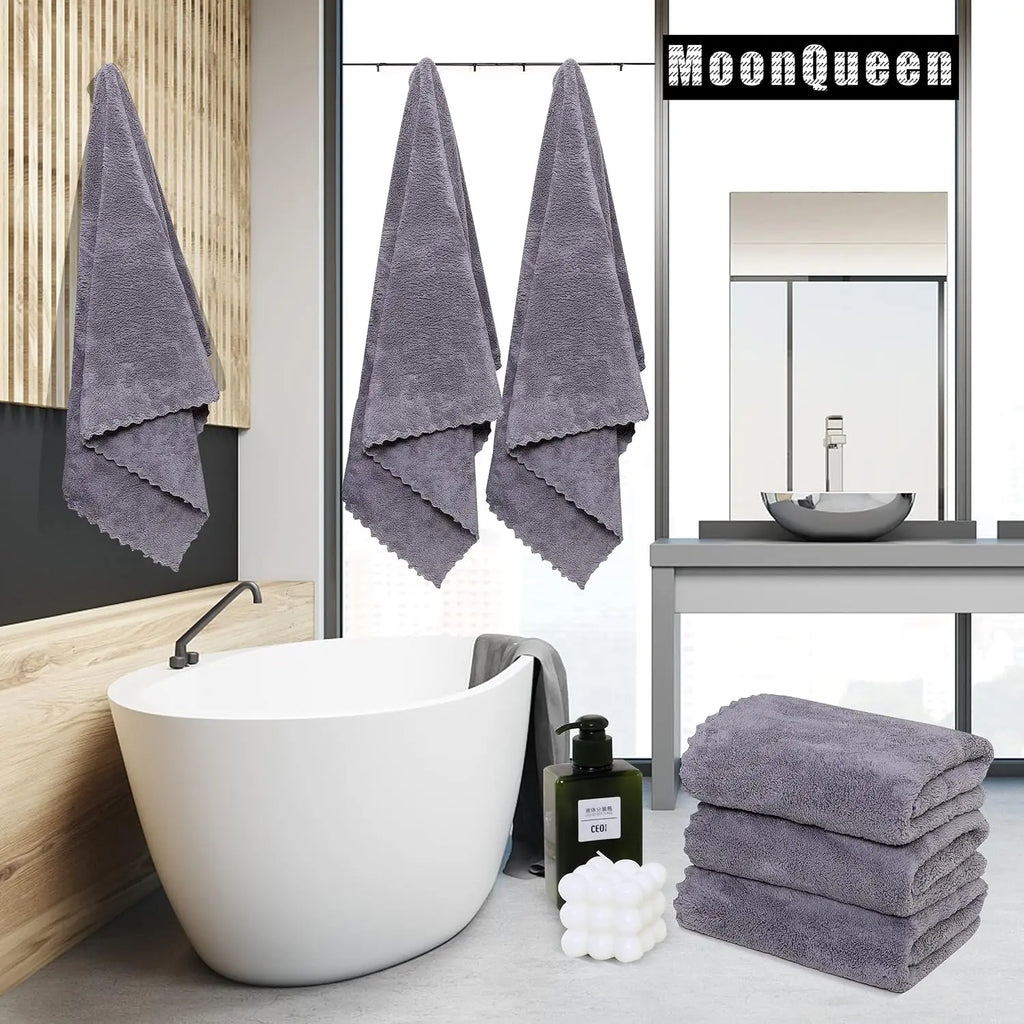 2 Pack Quick Dry Microfiber Towels for Bath, Gym, Travel, and Yoga