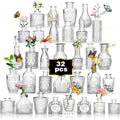 Bud Vase Set of 32PCS glass