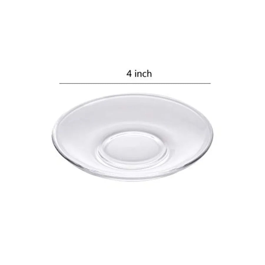 6pcs Clear Glass Plate,