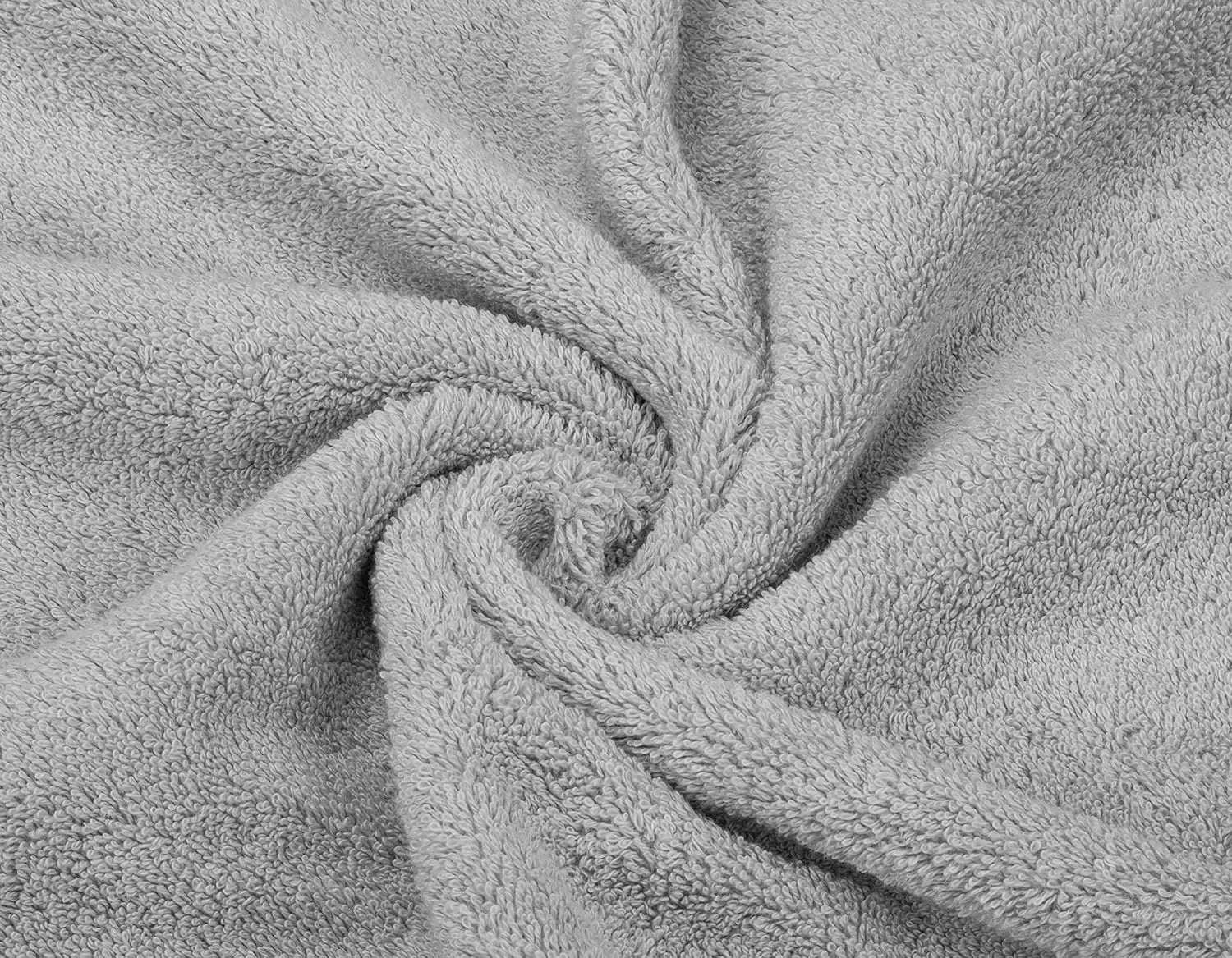 Turkish Cotton 6 Piece Towel Set - 600 GSM Soft Absorbent Quick Dry Bath Towels  2 Bath Towels 2 Hand Towels 2