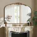 Large Arched Fireplace Mirror Gold Vintage