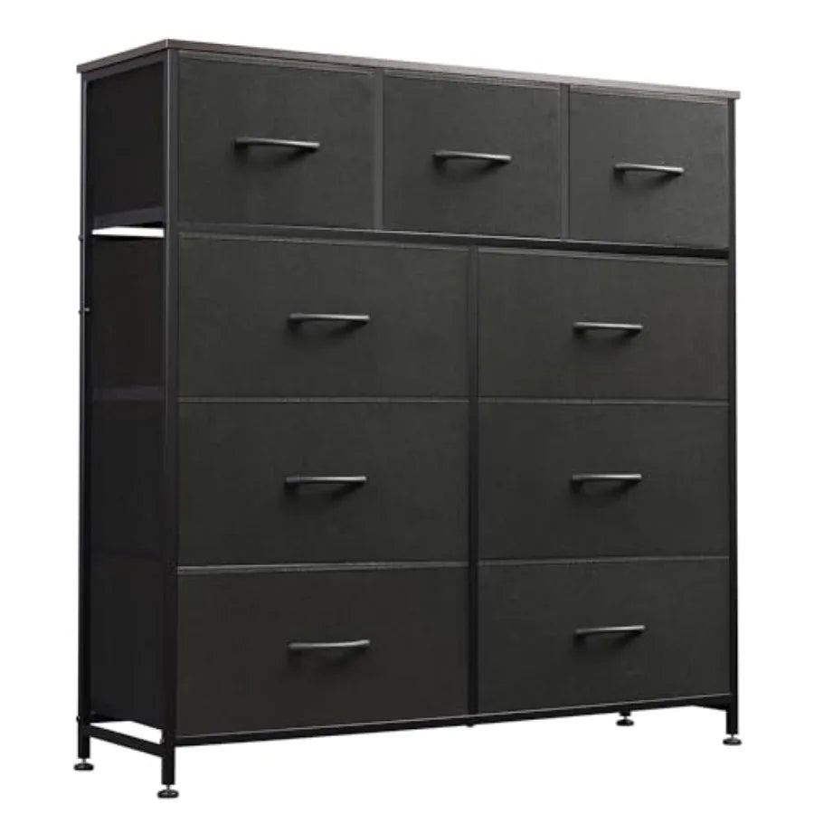9-Drawer Dresser, Fabric Storage Tower
