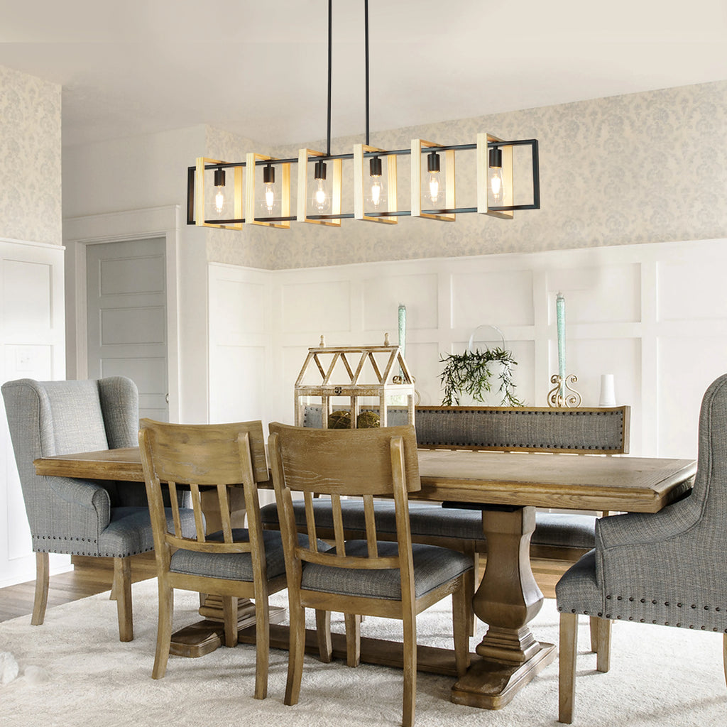 Modern Farmhouse Kitchen Island Dimmable Lighting Island Lights