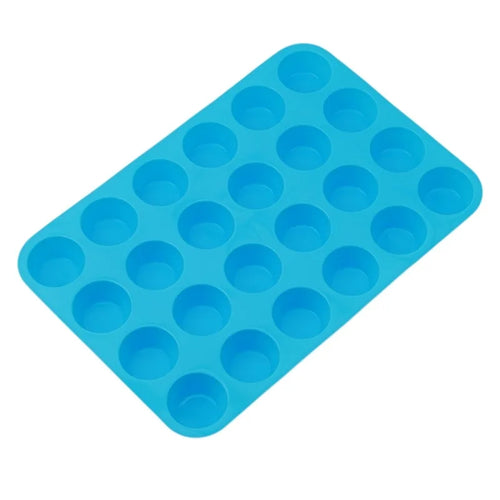 24-Hole Cake Mold Silicone  Bakeware Pan Tray Mould