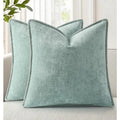 Summer Chenille Soft Cozy Throw Pillow Covers 18x18 Set of 2