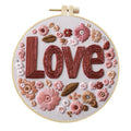 Cross Stitch Kit with Heart Patterns and Embroidery Hoop ALL Levels
