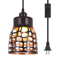 Pendant Light Industrial Vintage  Retro Farmhouse Ceiling Hanging Light Fixture Black Metal Creative Geometric