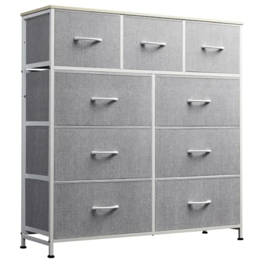 9-Drawer Dresser, Fabric Storage Tower