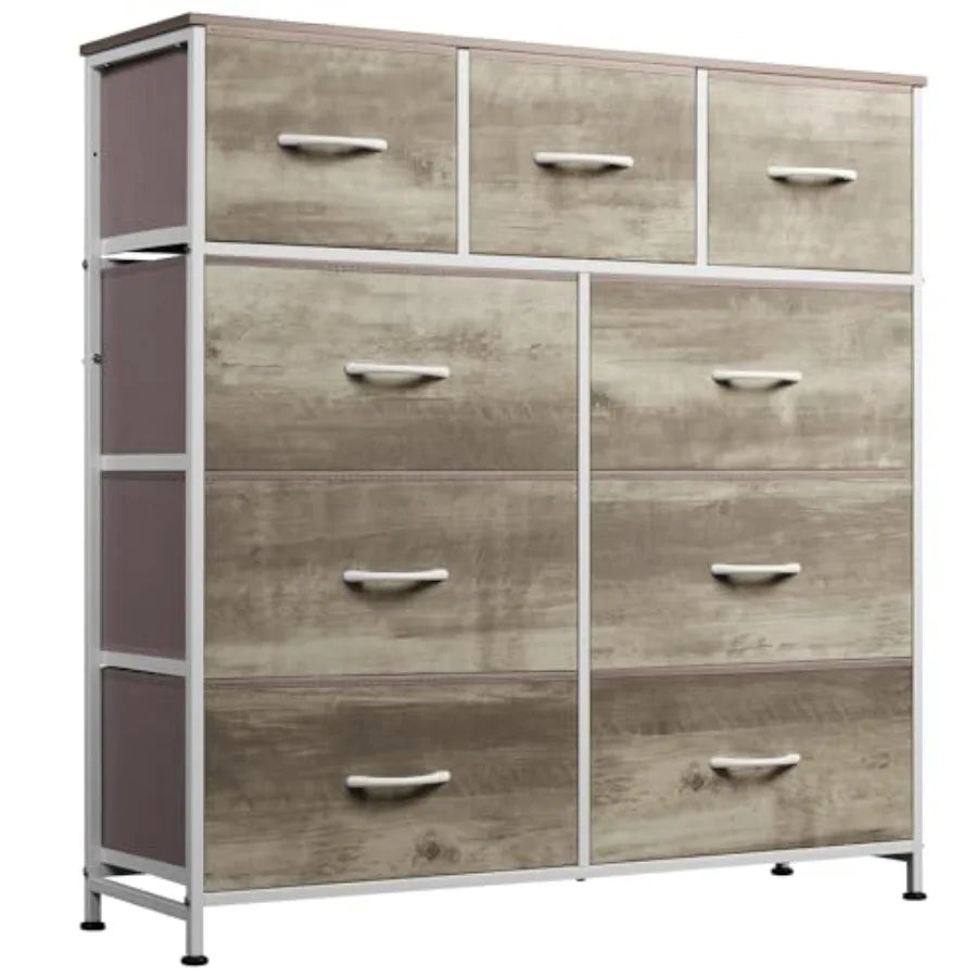 9-Drawer Dresser, Fabric Storage Tower