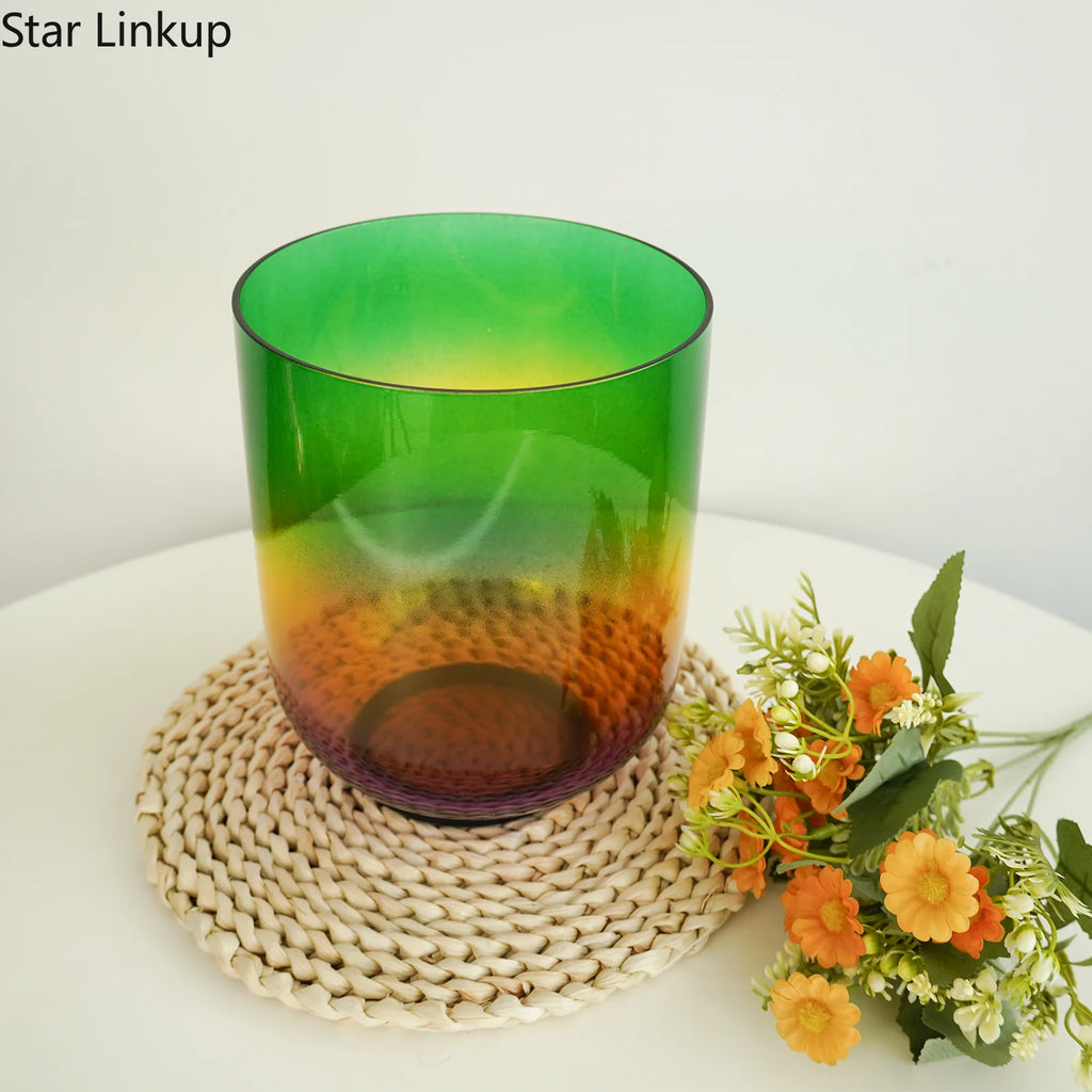 Hot Sale 6 Inch Rainbow Clear Quartz Sound Bowl for Yoga Meditation Sound Bath Therapy