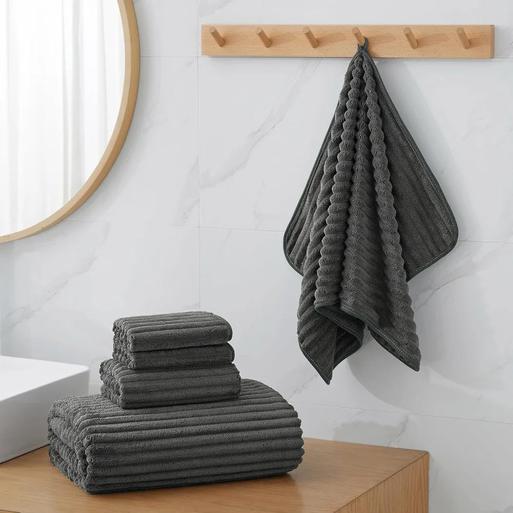 Extra Large Bath Towel Set of 6 (40'x80'),Oversized Bath Sheet Super Soft Highly Absorbent