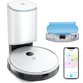 Vac Station Robot Vacuum and Mop for Home Use Plastic, Self-Emptying 3-in-1 Cleaner with 200-Min Runtime, 3000Pa Suction,