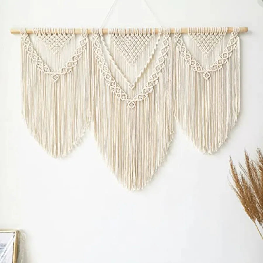 Handmade Boho Tapestry Macrame Wall Decor Art- Chic Bohemian