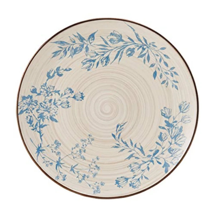 12 Pcs Ceramic Dinnerware Set, Service For 4, Multicolor