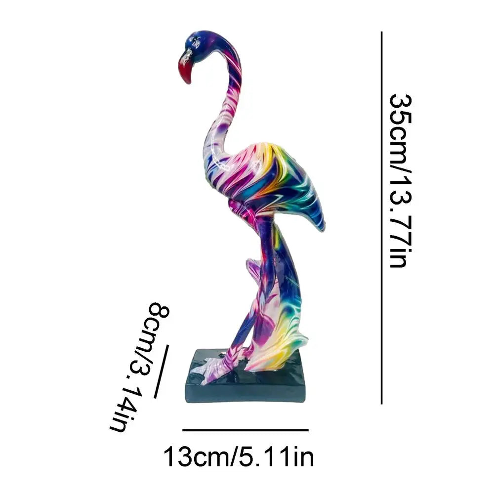 Art Graffiti Creativity Modern Colorful French Flamingo Statue
