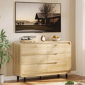 6 Drawers Dresser for Bedroom, living room, kitchen hallway 47" Wide Modern Wooden