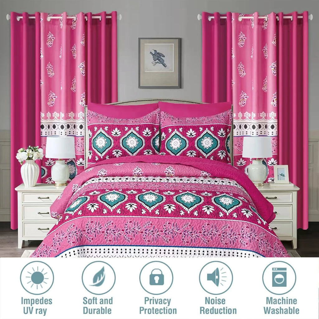10 Pcs Printed Bedspread Set Luxury High Quality Quilt Set Quilting Thin Comforter Set All Season