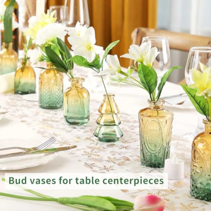 Glass Bud Vases in Bulk Set