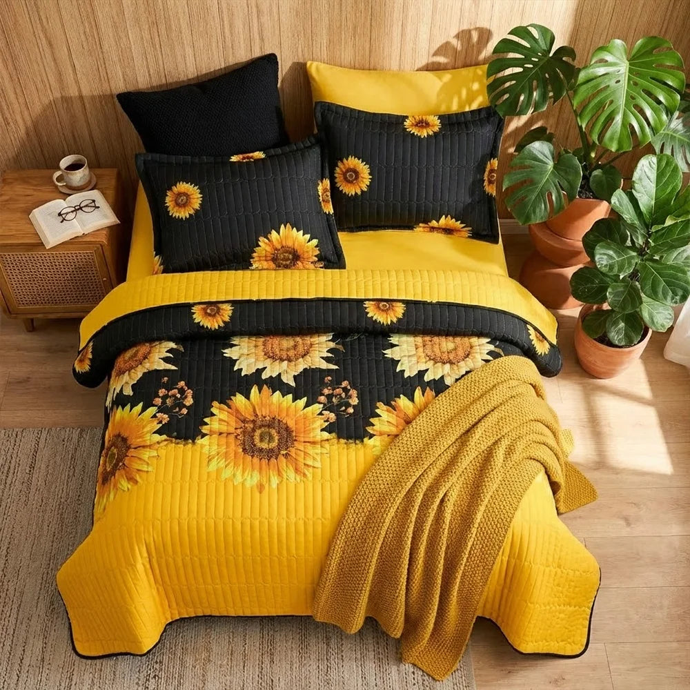 6 Pcs Printed Bedspread Set Luxury High Quality Quilt Set Quilting Thin Comforter Set All Season Use Local Warehouse
